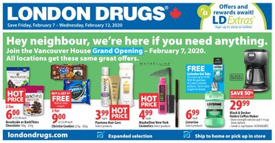 London Drugs Grand opening Savings Flyer February 7 to 12