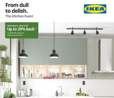 IKEA Canada Kitchen & Bathroom Events: Get up to 20% Back in IKEA Gift Card on Kitchen & Bathroom Purchase