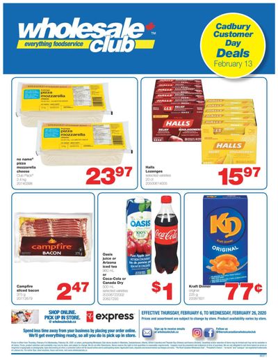 Wholesale Club (West) Flyer February 6 to 26