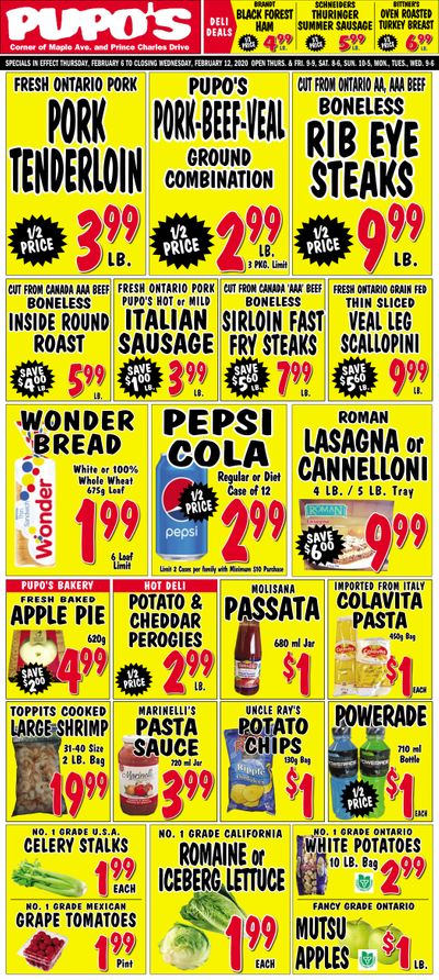 Pupo's Food Market Flyer February 6 to 12