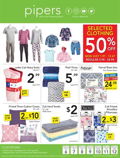 Pipers Superstore Flyer February 6 to 12