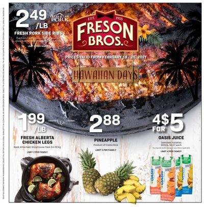 Freson Bros. Flyer February 19 to 25