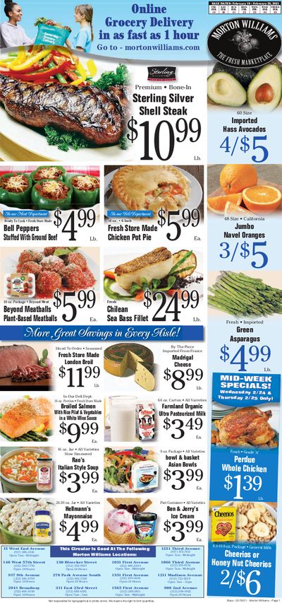 Morton Williams Weekly Ad Flyer February 19 to February 25, 2021