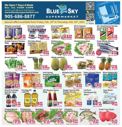 Blue Sky Supermarket (Pickering) Flyer February 19 to 25