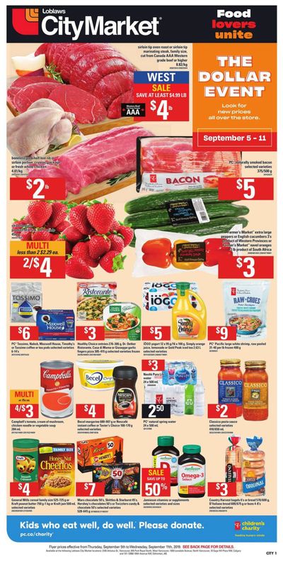 Loblaws City Market (West) Flyer September 5 to 11