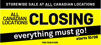 Forever 21 Canada Closing Sale : Everything Must Go!