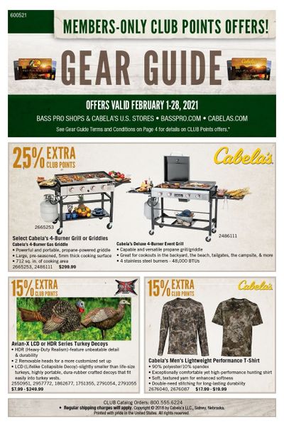 Cabela's Weekly Ad Flyer February 1 to February 28