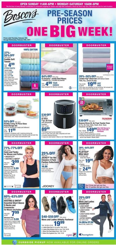 Boscov's Weekly Ad Flyer February 18 to February 24