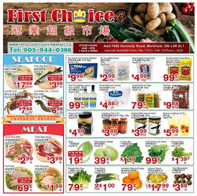 First Choice Supermarket Flyer February 7 to 13