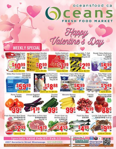 Oceans Fresh Food Market (Mississauga) Flyer February 7 to 13