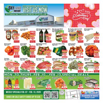 Skyland Food Mart Flyer February 7 to 13