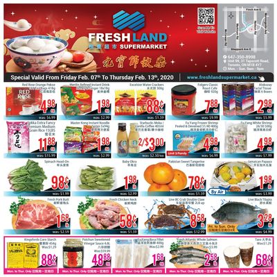 FreshLand Supermarket Flyer February 7 to 13