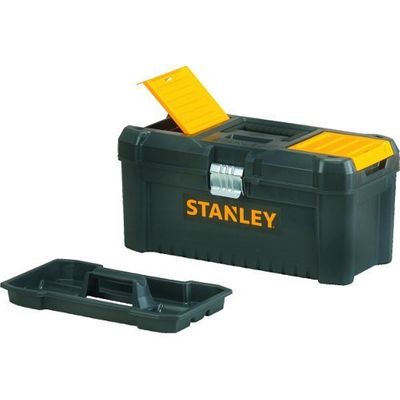 STANLEY Essential 16-inch Tool Box with Lid Organizers on Sale for $9.98 at The Home Depot Canada