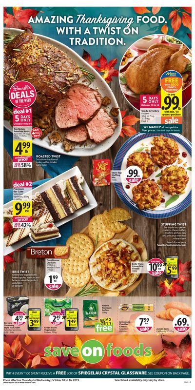 Save on Foods (BC) Flyer October 10 to 16