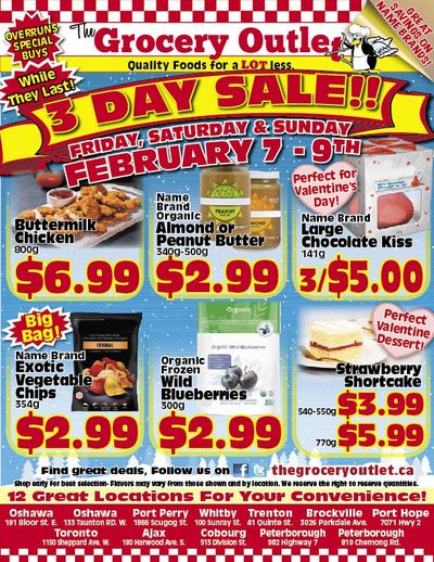 The Grocery Outlet 3-Day Sale Flyer February 7 to 9