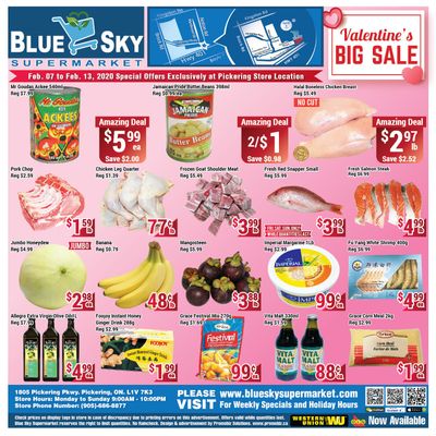 Blue Sky Supermarket (Pickering) Flyer February 7 to 13