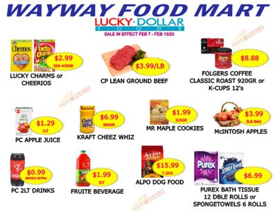 WayWay Food Mart Flyer February 7 to 13