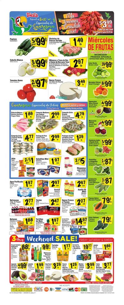 Fiesta Mart (TX) Weekly Ad Flyer February 17 to February 23