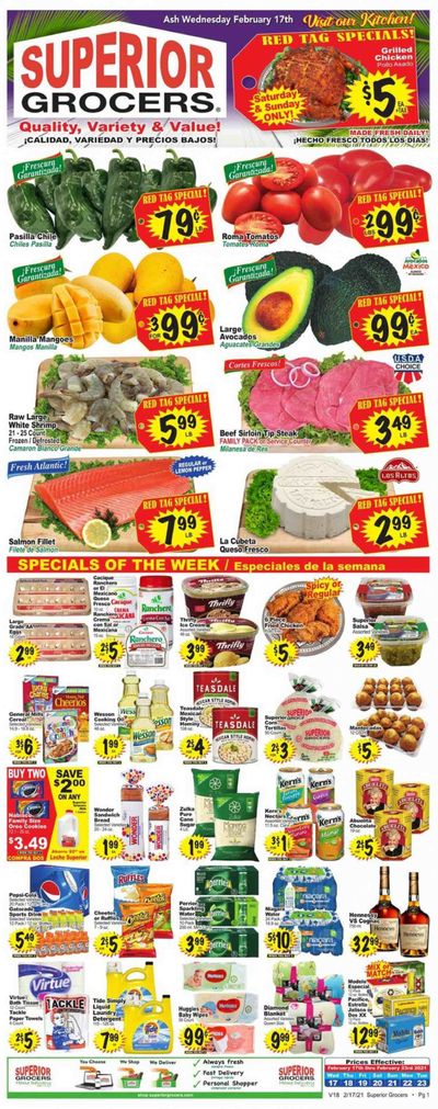 Superior Grocers Weekly Ad Flyer February 17 to February 23