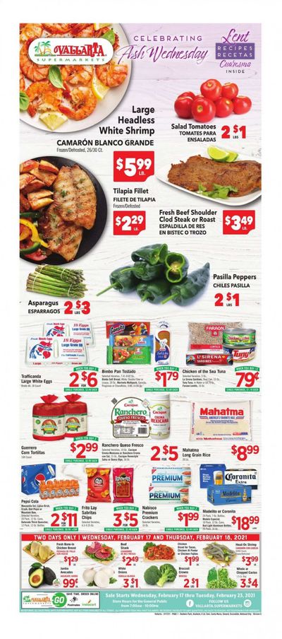 Vallarta (CA) Weekly Ad Flyer February 17 to February 23