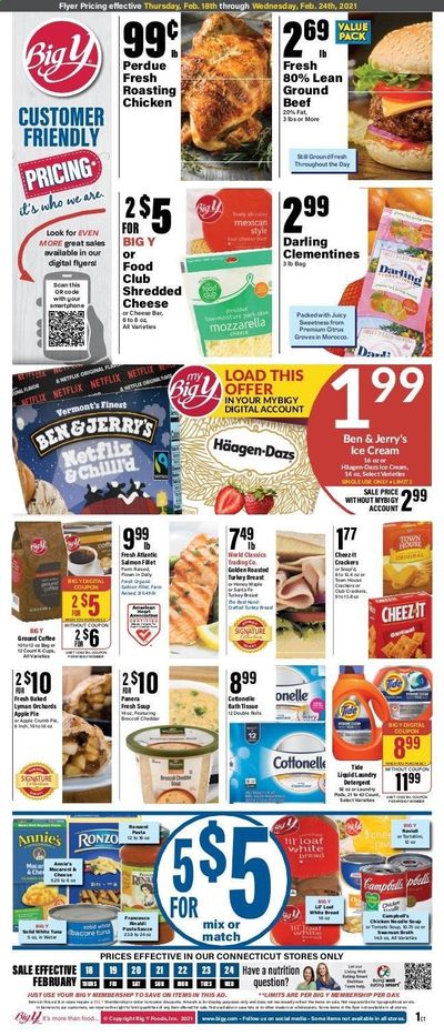 Big Y (CT) Weekly Ad Flyer February 18 to February 24