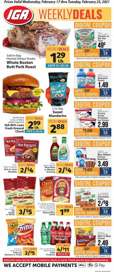 IGA Weekly Ad Flyer February 17 to February 23