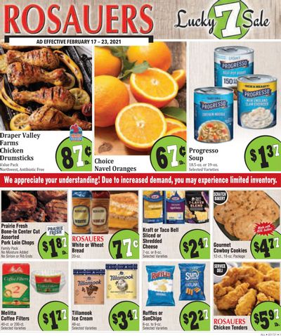 Rosauers Weekly Ad Flyer February 17 to February 23