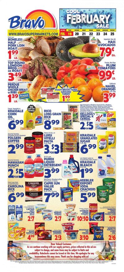 Bravo Supermarkets (CT, FL, MA, NJ, NY, PA, RI) Weekly Ad Flyer February 19 to February 25