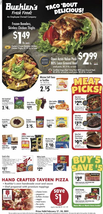 Buehler's Weekly Ad Flyer February 17 to February 23