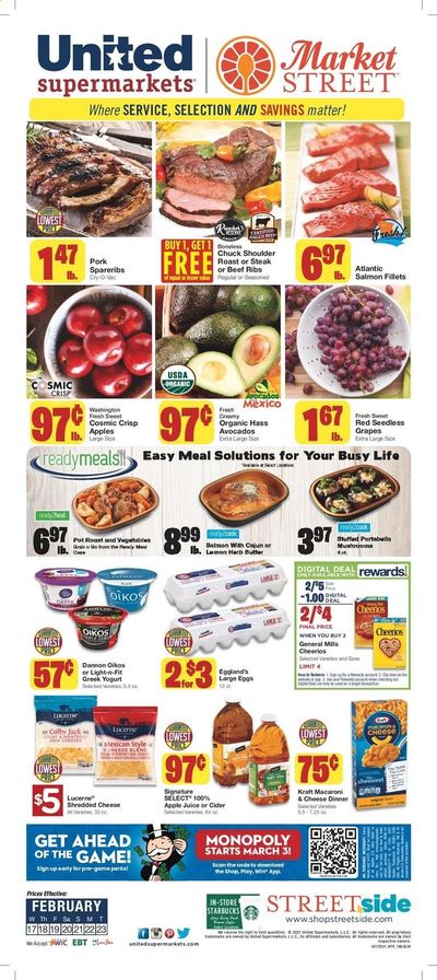 United Supermarkets Weekly Ad Flyer February 17 to February 23