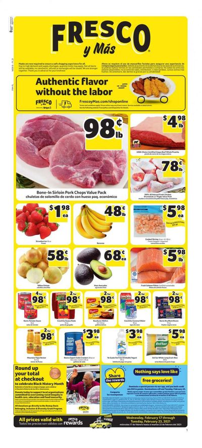 Fresco y Más Weekly Ad Flyer February 17 to February 23