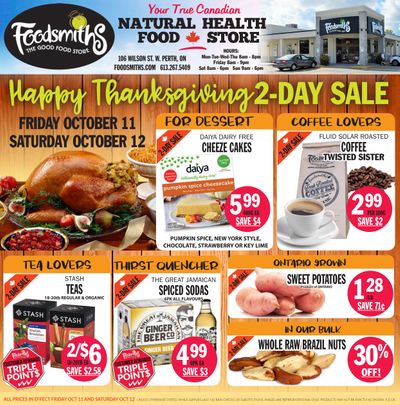 Foodsmiths Flyer October 10 to 17