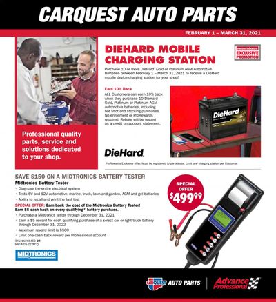 Carquest Weekly Ad Flyer February 1 to March 31