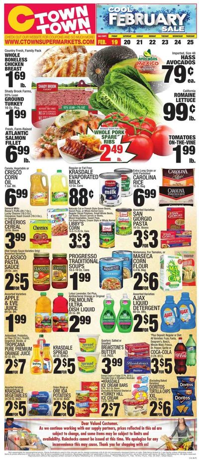 C-Town Weekly Ad Flyer February 19 to February 25