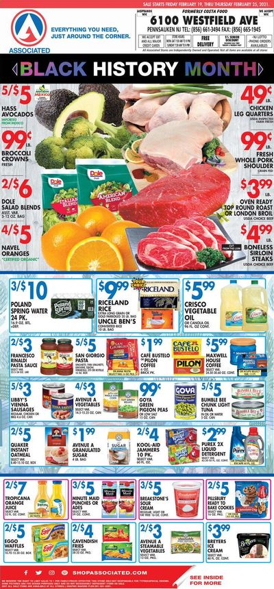 Associated Supermarkets Weekly Ad Flyer February 19 to February 25