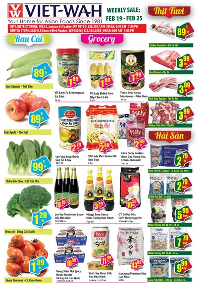 Viet-Wah Weekly Ad Flyer February 19 to February 25, 2021