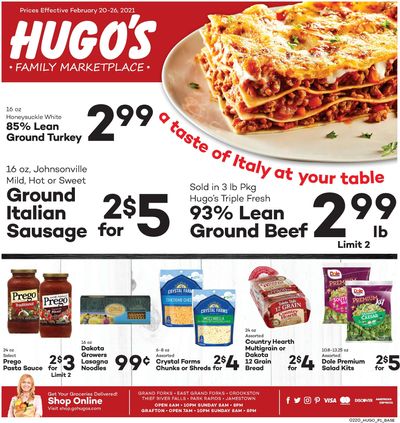 Hugo's Family Marketplace Weekly Ad Flyer February 20 to February 26, 2021