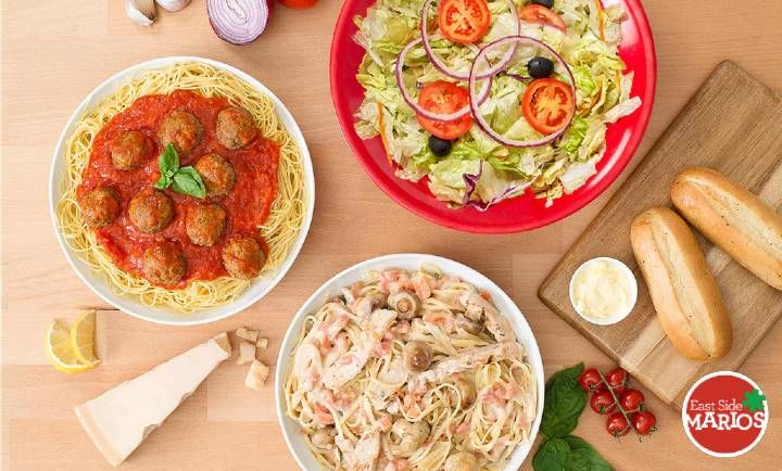 Family Pasta Deal at East Side Mario's Family Pasta Deal at East Side Mario's