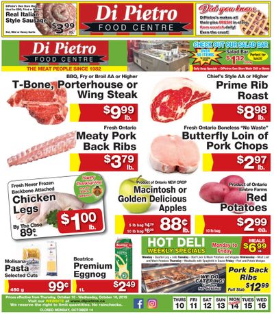 Di Pietro Food Centre Flyer October 10 to 16