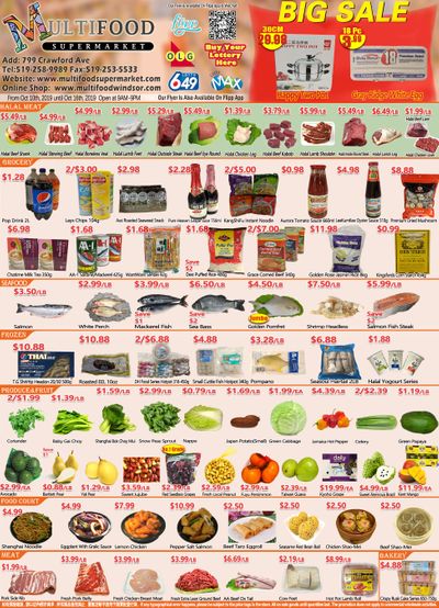 MultiFood Supermarket Flyer October 10 to 16