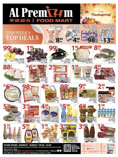 Al Premium Food Mart (Eglinton Ave.) Flyer October 10 to 16