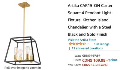 Amazon Canada Deals: Save 35% on 4 Pendant Light + 44% on Mini Projector, with Coupon + 55% on Toddler Fleece Lined Hat + More Offers