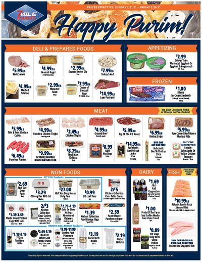 7 Mile Market Purim Special Weekly Ad Flyer February 21 to February 26, 2021