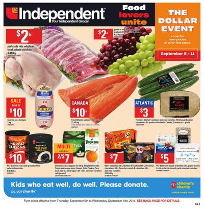 Independent Grocer (Atlantic) Flyer September 5 to 11
