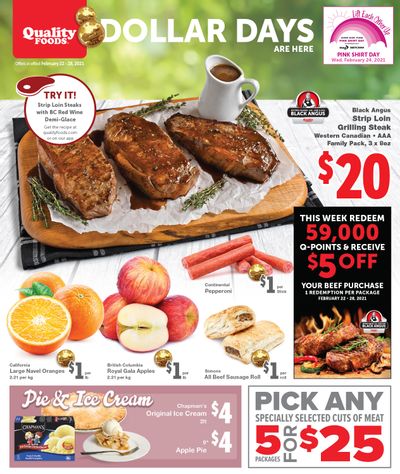 Quality Foods Flyer February 22 to 28