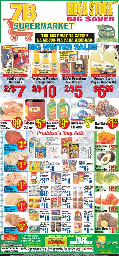 7 Brothers Supermarket Sales Ad Flyer February 15 to February 28, 2021