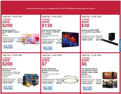 Costco Canada More Savings Weekly Coupons/Flyers for: Ontario, New Brunswick, Newfoundland & Labrador and Nova Scotia, Until February 28