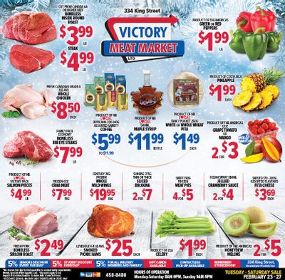 Victory Meat Market Flyer February 23 to 27