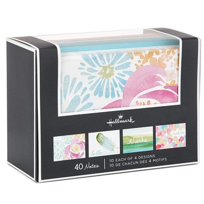 Hallmark Assorted Notecards (Watercolor Designs, Blank Inside, 40 Cards and Envelopes) on Sale for $ 24.98 at Amazon Canada