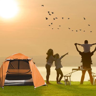 DEERFAMY Camping Tent, 2 Person Camp Tent Waterproof with Aluminum Rod, 3 Person Dome Tent with Double Layers on Sale for $ 108.99 (Save $ 51.00) at Amazon Canada